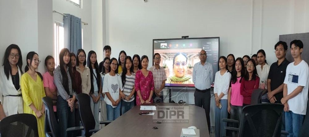 Officials along with the participants during a lecture on solid waste management held at Nagaland University, Lumami on October 21.
